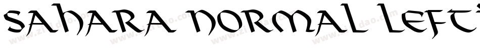Sahara Normal leftie字体转换